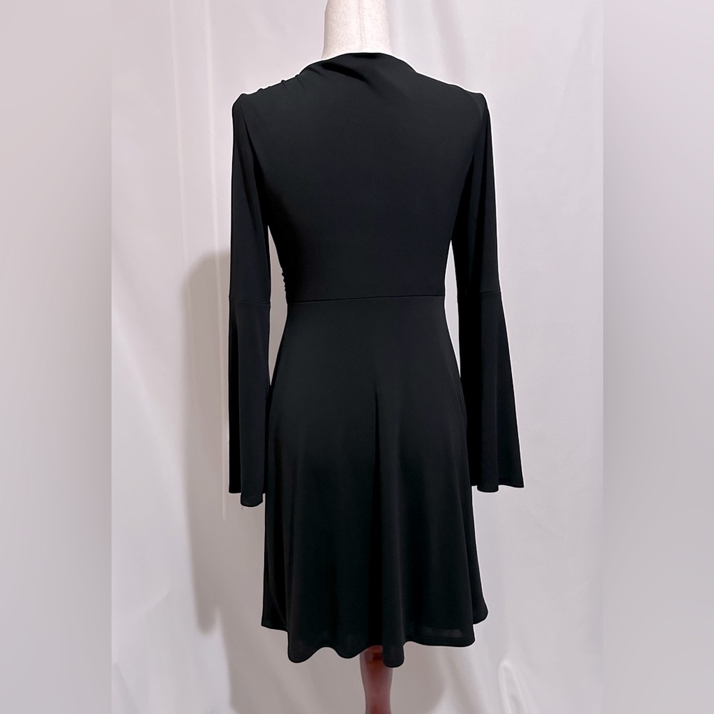 Cache Deep V-Neck Crisscross Front, A-Line Dress … - image 3